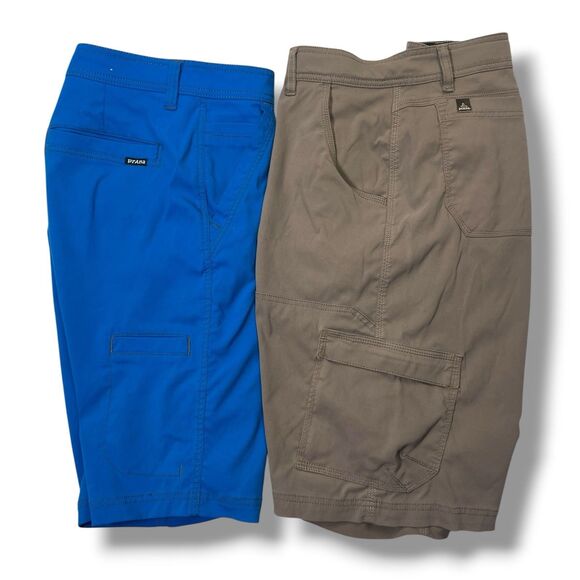 Lot Of 2 prAna Shorts Mens 36 - Picture 1 of 13